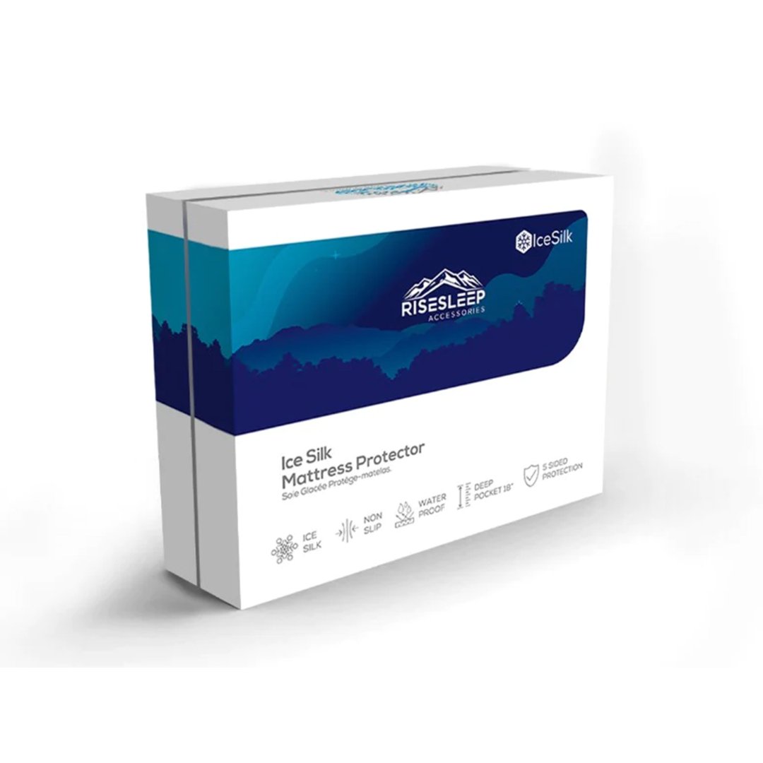 Rise Sleep IceSilk Cooling Mattress Protector - Mattress Miracle Brantford
