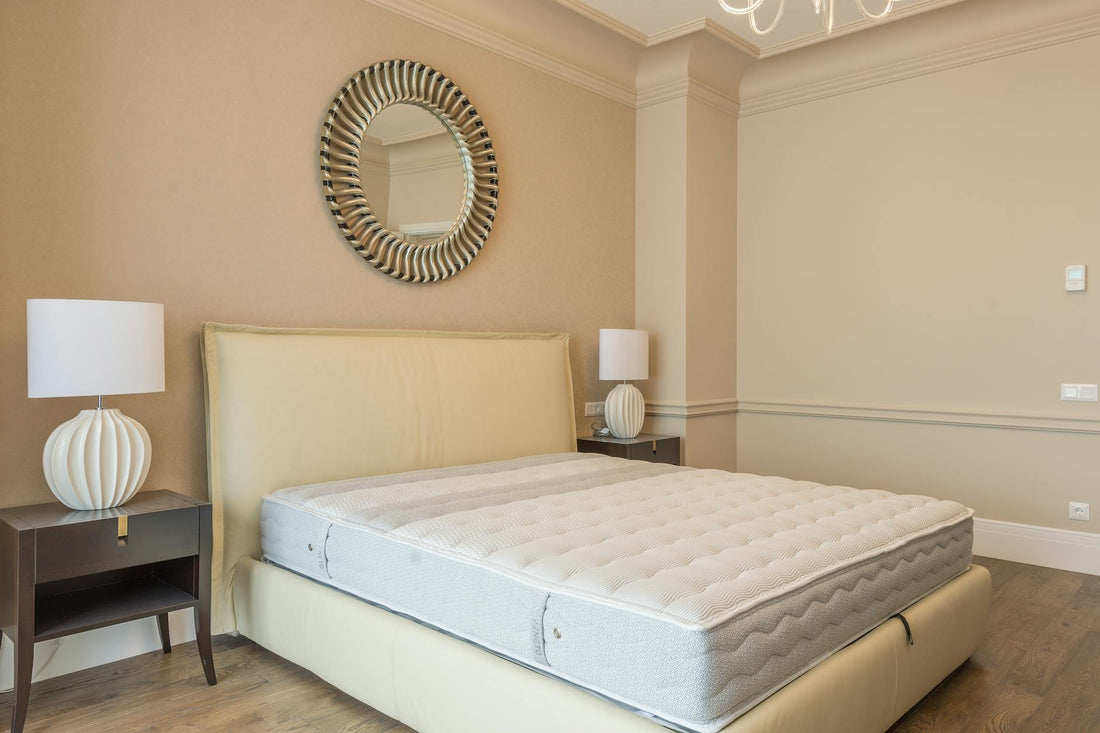 Modern bedroom with premium mattress setup