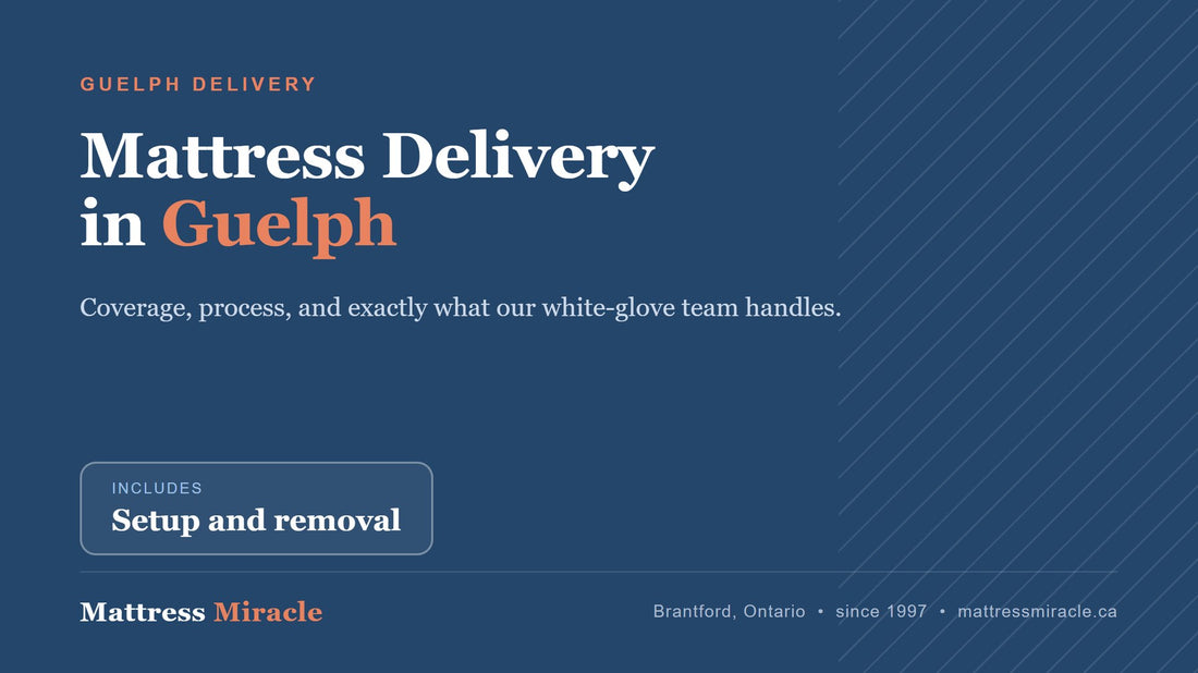 Mattress Delivery in Guelph Ontario: Coverage, Process, and What We Handle - Mattress Miracle Brantford