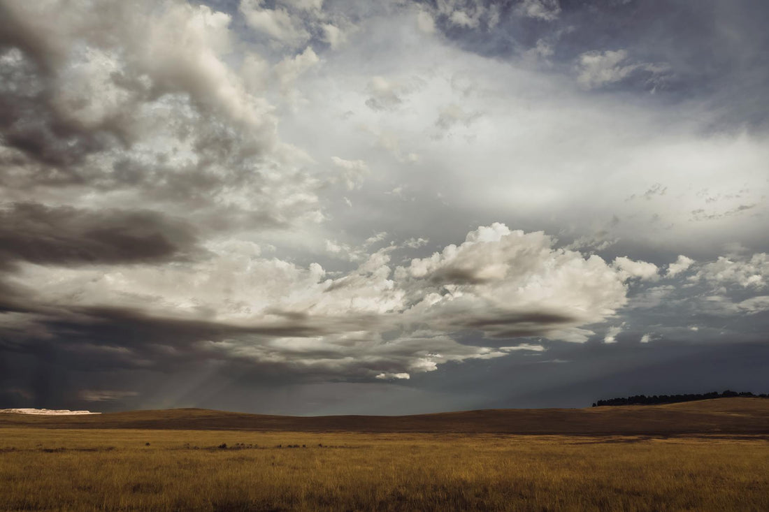 Prairie sunrise with dramatic sky near Medicine Hat Alberta - Mattress Miracle