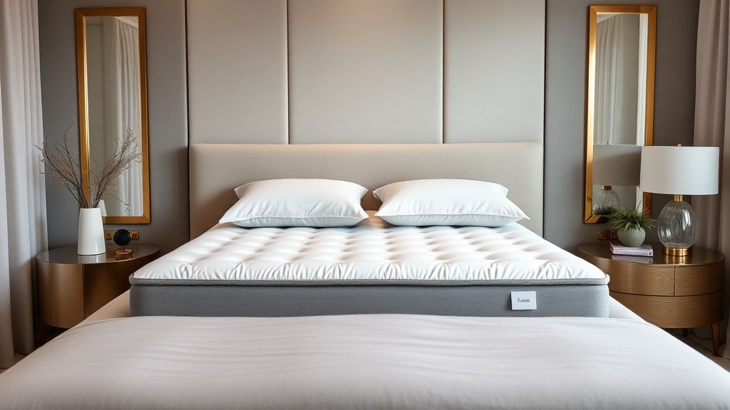Luxury mattress with premium pillow top in an elegant bedroom