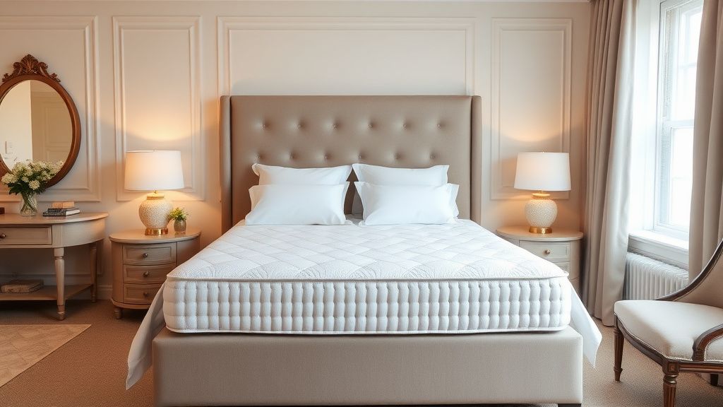 Premium mattress in a boutique bed and breakfast style bedroom