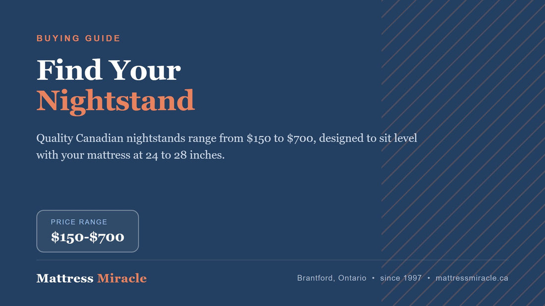 Nightstands Canada: Buying Guide - Mattress Miracle Brantford