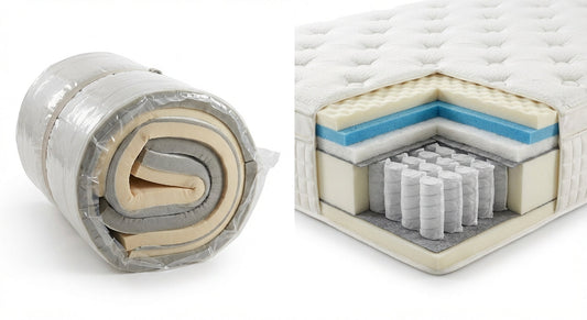 Novaform all-foam Costco mattress compared to Restonic pocket coil mattress