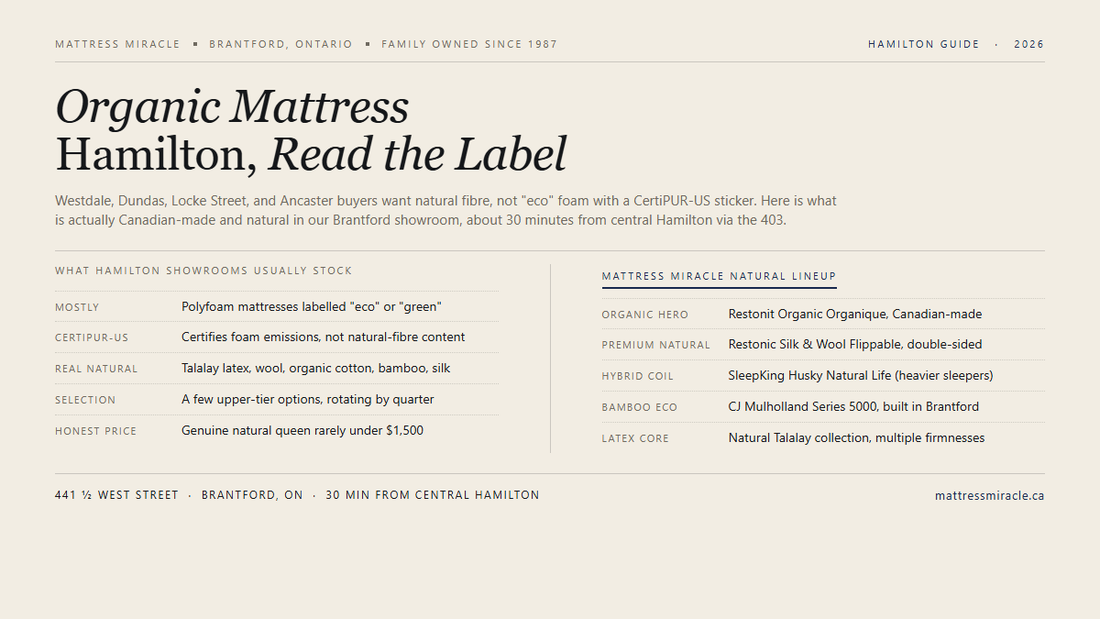 Organic Mattress Hamilton editorial card from Mattress Miracle Brantford