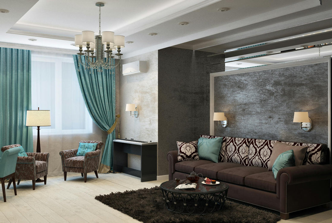 Modern bedroom with comfortable bed and stylish decor