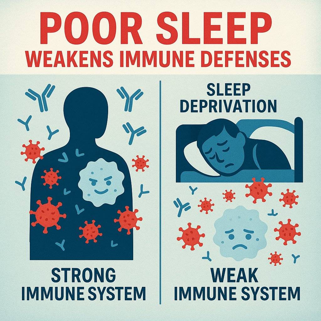 learn how poor sleep weakens you immune defenses at mattress miracle brantford