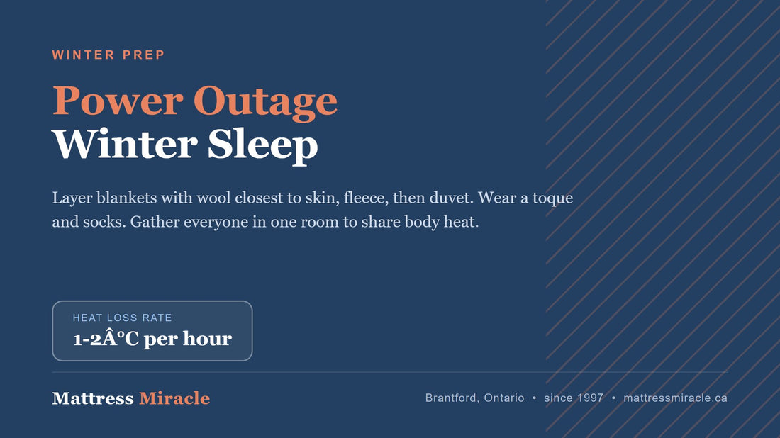 Power Outage in Winter: How to Sleep With No Heat in Ontario - Mattress Miracle Brantford