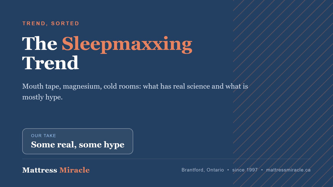 The sleepmaxxing trend: what has real science and what is hype - Mattress Miracle Brantford