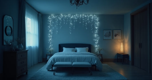 Icicle Lights for Bedrooms: Warm White Decor Guide