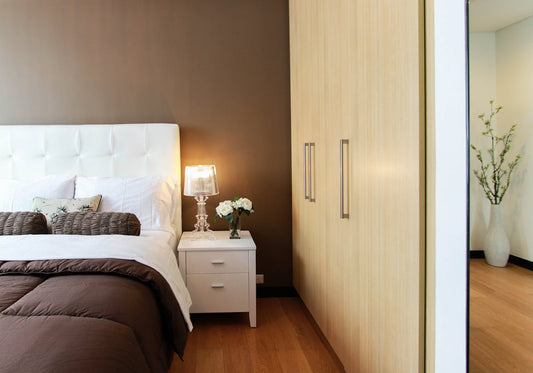 Elegant bedroom with a fluffy white duvet - Mattress Miracle Brantford