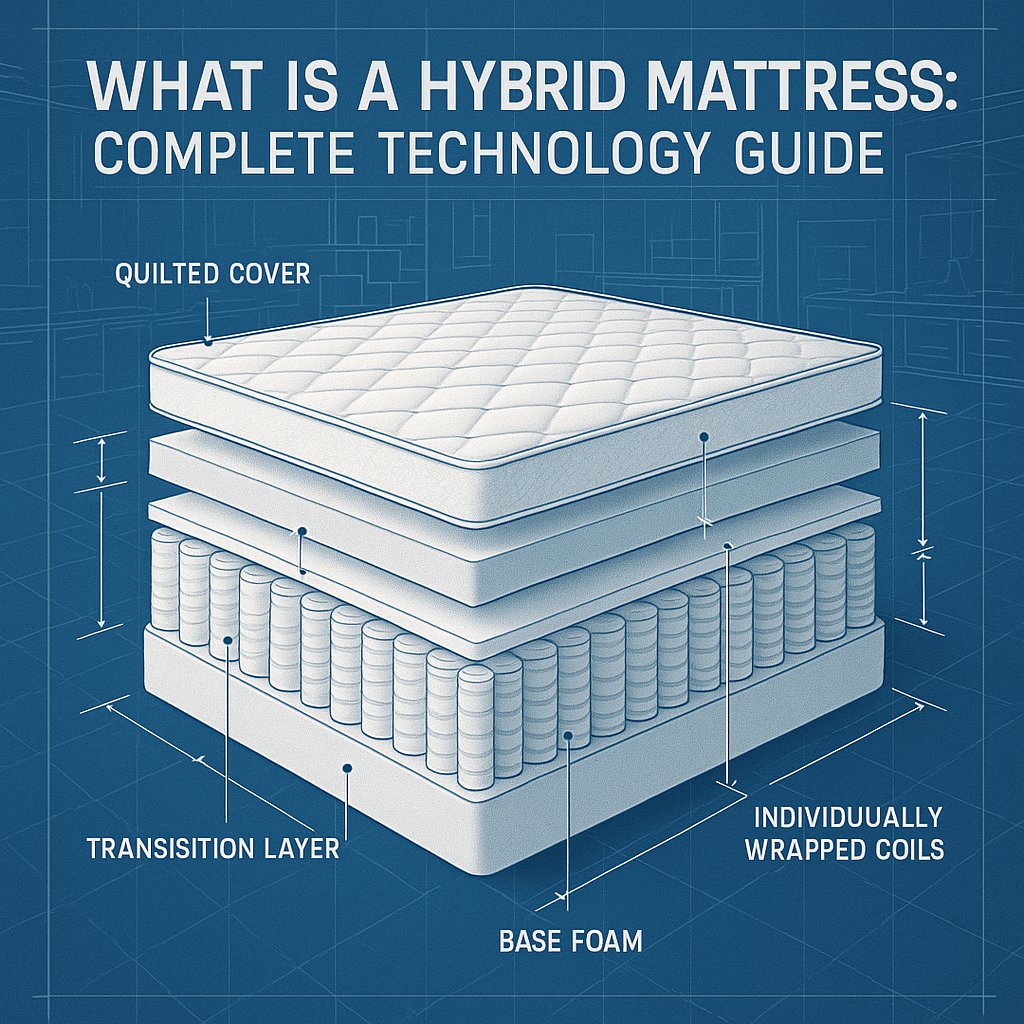 what is a hybrid mattress? cover at mattress miracle brantford