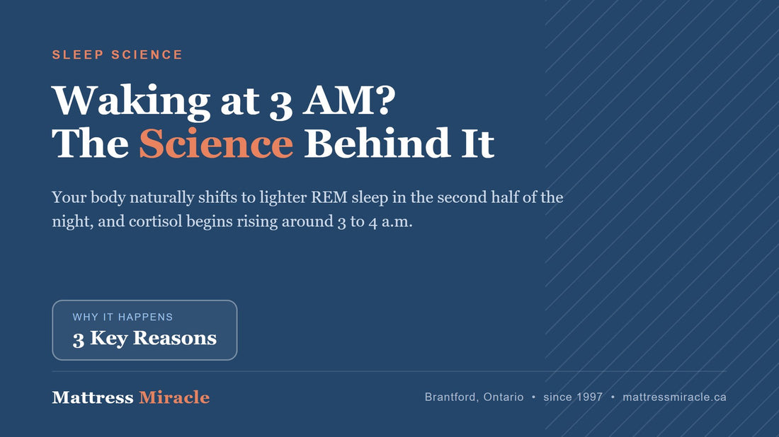 Why Do I Always Wake Up at 3 AM? The Science Behind Middle-of-the-Night Waking - Mattress Miracle Brantford