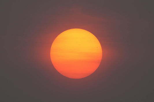 Wildfire smoke haze over Alberta sky - Mattress Miracle