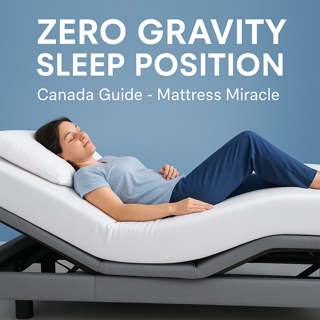 zero gravity sleep position guide at mattress miracle brantford canada