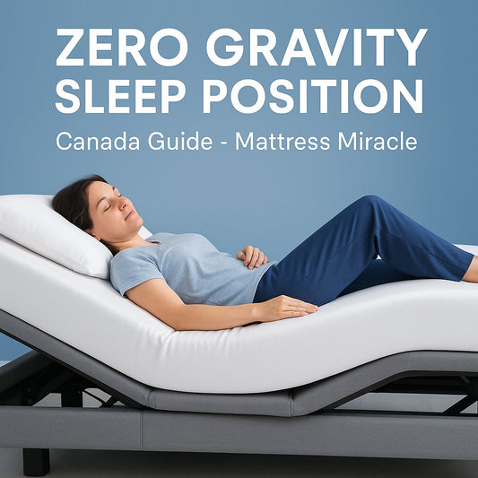 zero gravity sleep position guide at mattress miracle brantford canada
