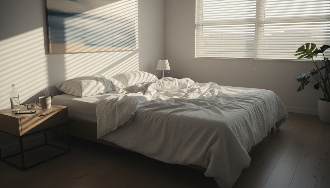 Bright morning bedroom illustrating next-day grogginess - Mattress Miracle Brantford