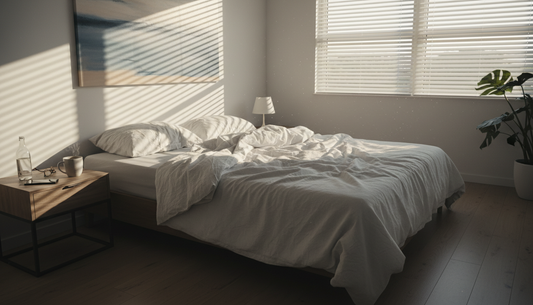 Bright morning bedroom illustrating next-day grogginess - Mattress Miracle Brantford