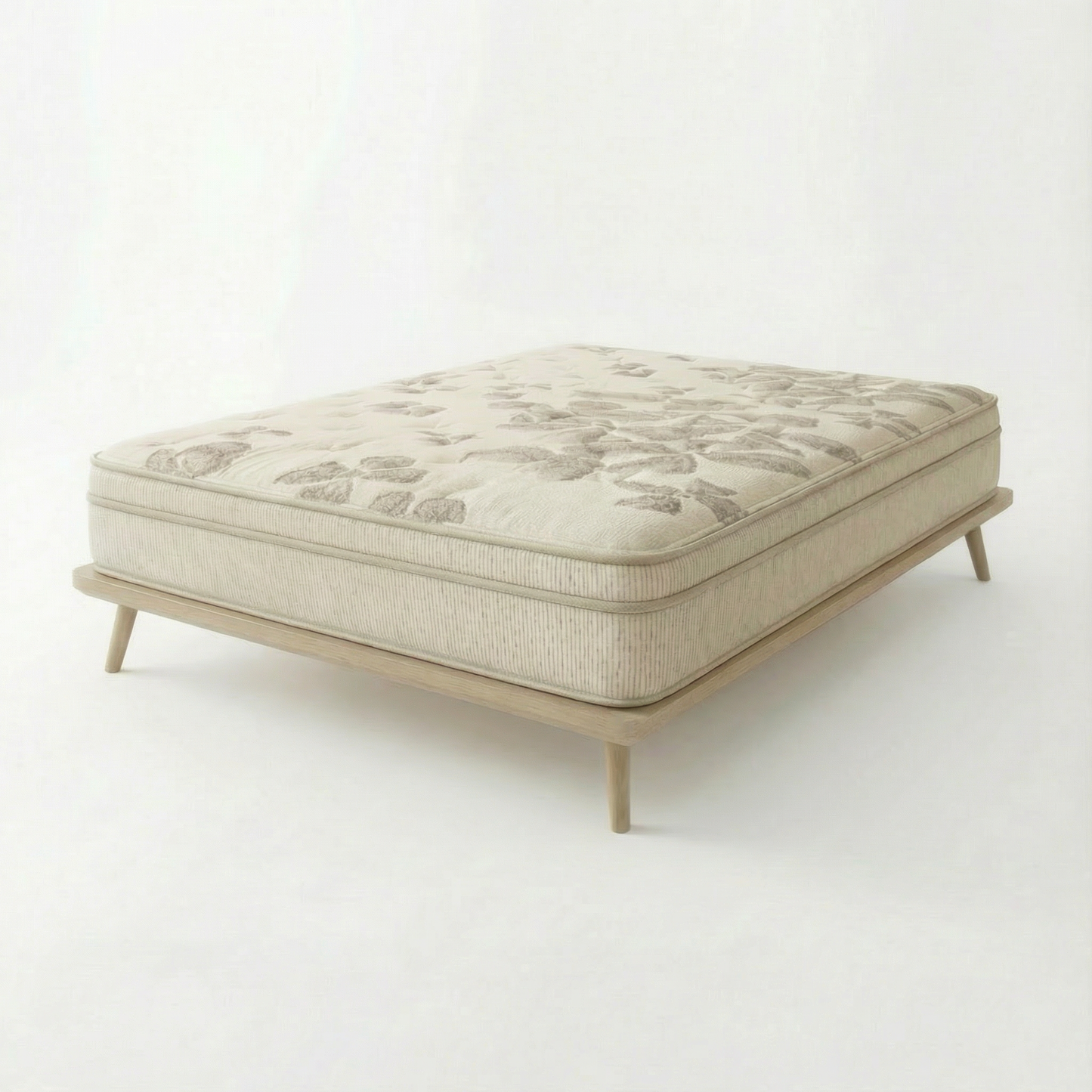 Natura Eco Sanctuary organic latex mattress, full product view showing the quilted organic cotton cover - Mattress Miracle
