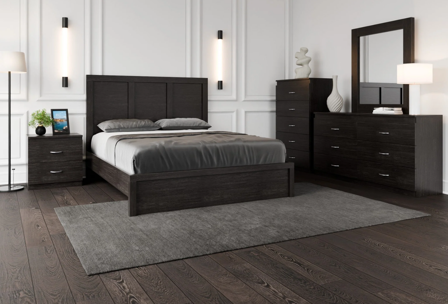 Amos Bed Frame - Canadian-made solid wood platform bed