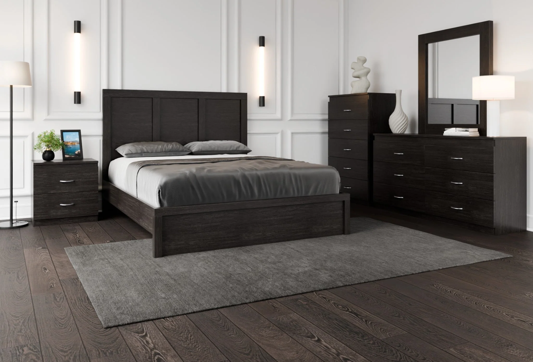 Amos Bed Frame - Canadian-made solid wood platform bed