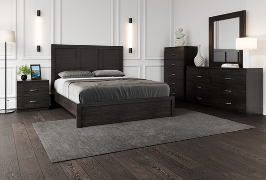 Amos Bed Frame - Canadian-made solid wood platform bed
