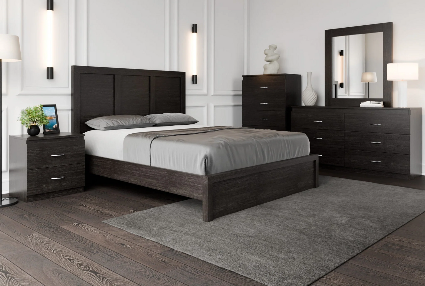 Amos Bed Frame side view - Quality Canadian craftsmanship