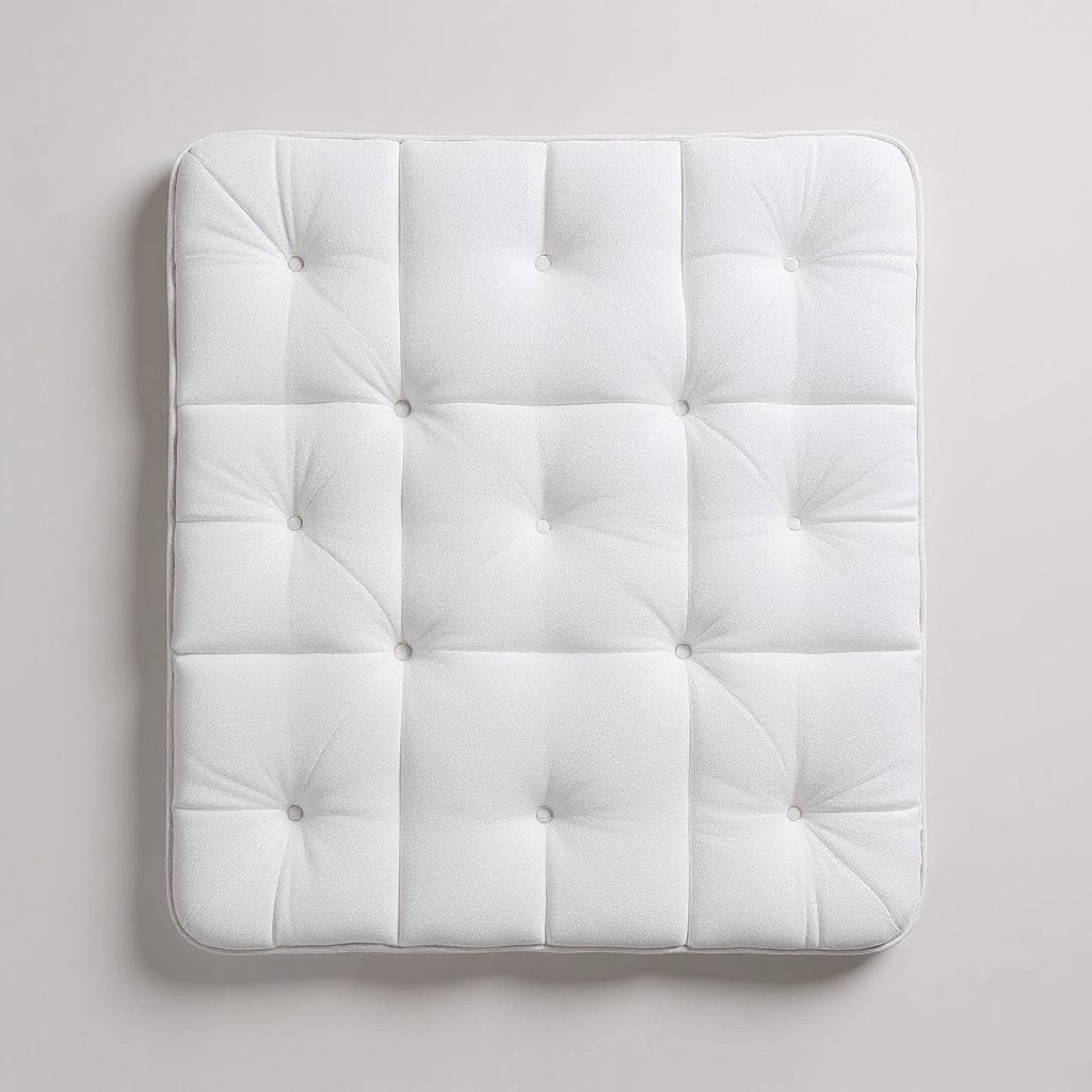 6" Premium BioFoam Mattress - Eco Value Comfort, top-down view of the quilted pillowtop
