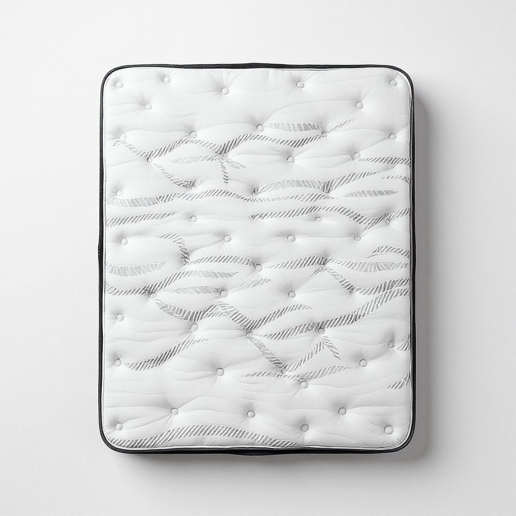 Luna Premium Foam Mattress, top-down view of the quilted pillowtop