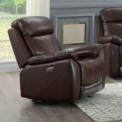 buy brown leather recliner near me