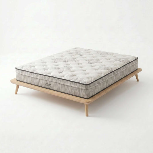 Top view of the Natura Green Spring Harmony mattress showing its quilted cotton surface - Mattress Miracle