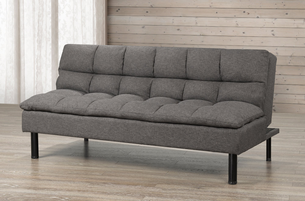 grey padded sofa bed for sale at mattress miracle