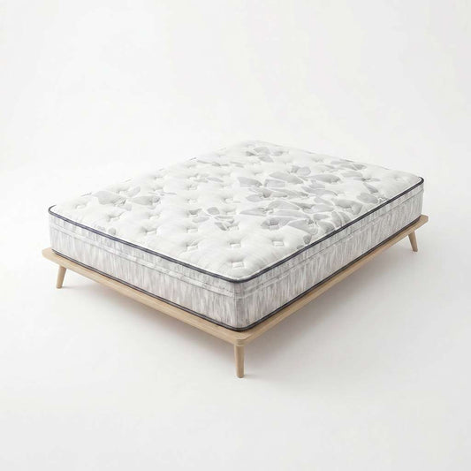Natura Sensation ten inch mattress shown on its own against a plain background, quilted organic cotton cover visible - Mattress Miracle