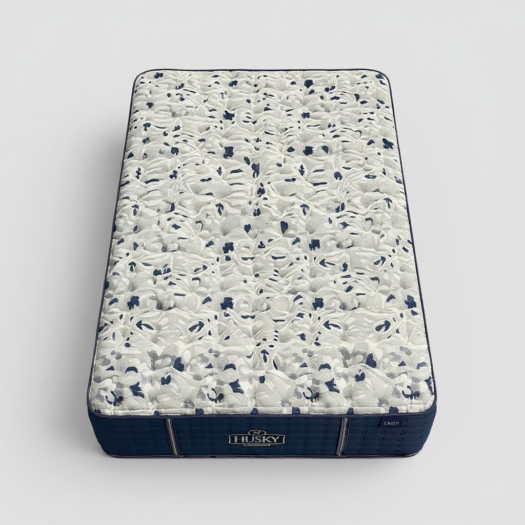 Sleepking CASEY TT: Premium Double-Sided Hybrid Flip Mattress, top-down view of the quilted pillowtop