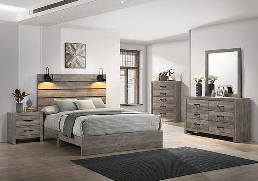 Charlotte Driftwood Gray Bedroom Set - Mattress Miracle