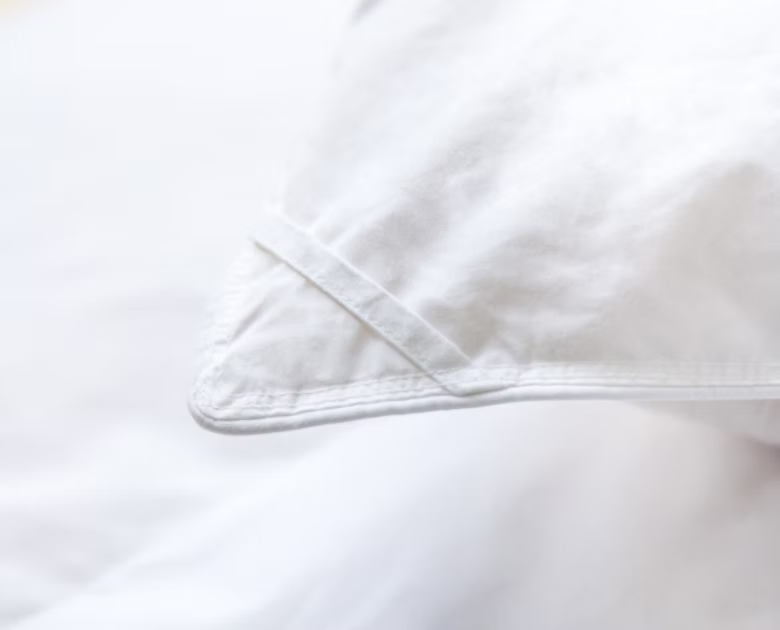 Hungarian Goose Tencel organic cotton duvet fabric close-up - Mattress Miracle Brantford