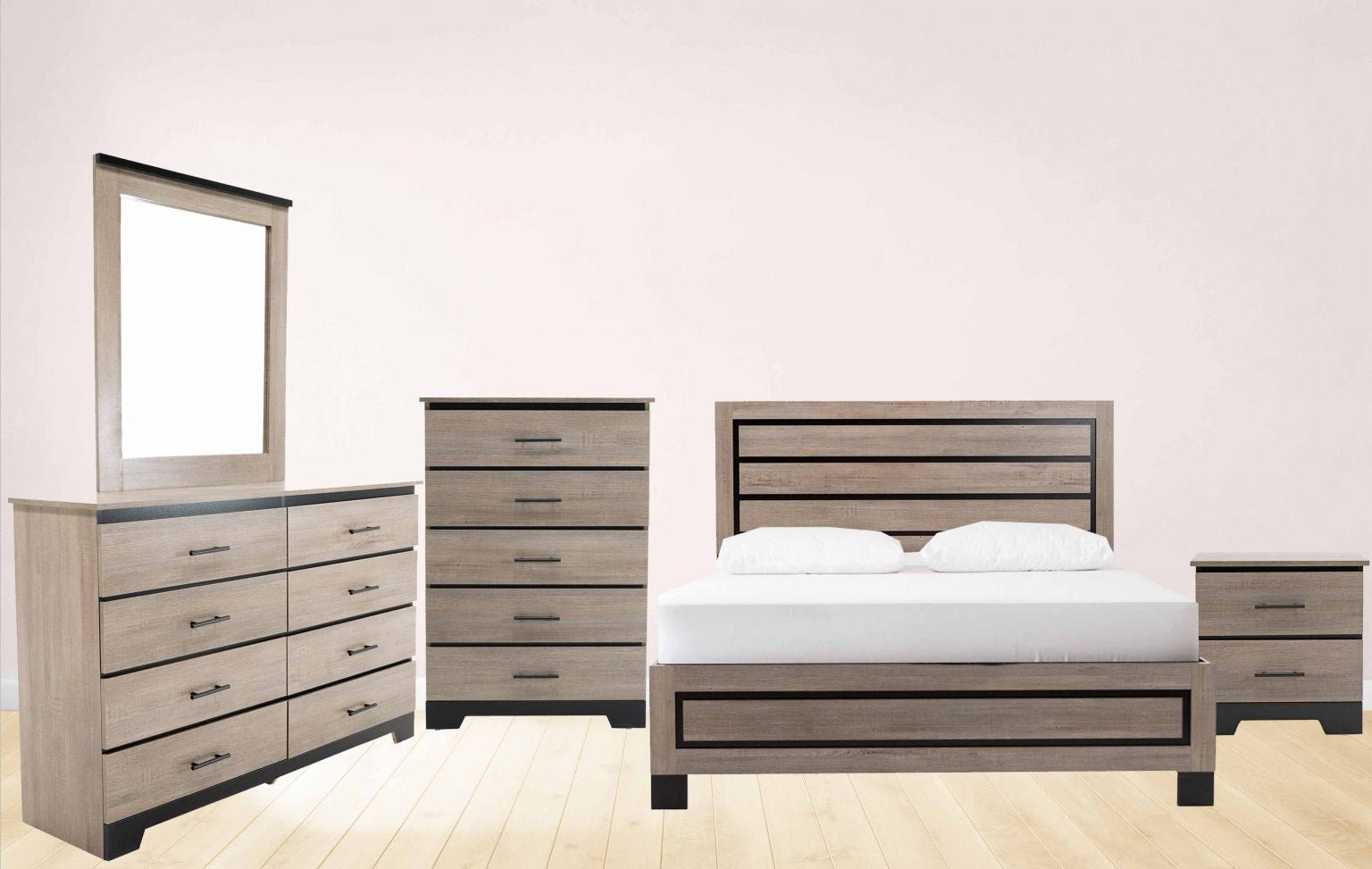 Dalhousie Solid Wood Bedroom Furniture Set - Mattress Miracle