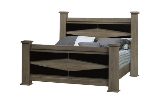 Drayton Valley Rustic Wood Bed Frame - Mattress Miracle