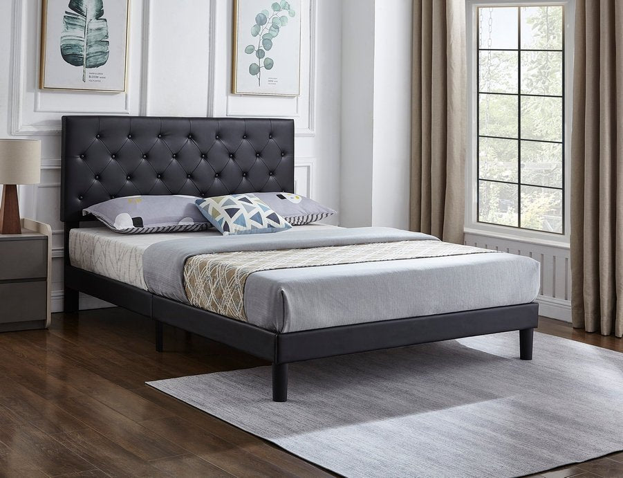 King Elora Platform Bed Frame | Adjustable Headboard