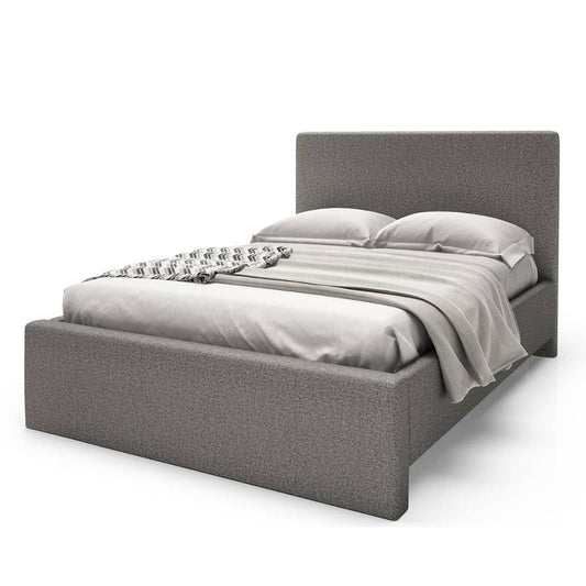 Ennis Grey Upholstered Bed Frame Ennis by Beaudoin - Mattress Miracle