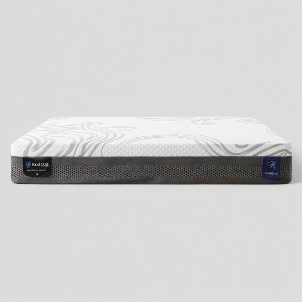 Exquisite Mattress | Medium-Firm | Gel Memory Foam Mattress, side profile showing layer construction