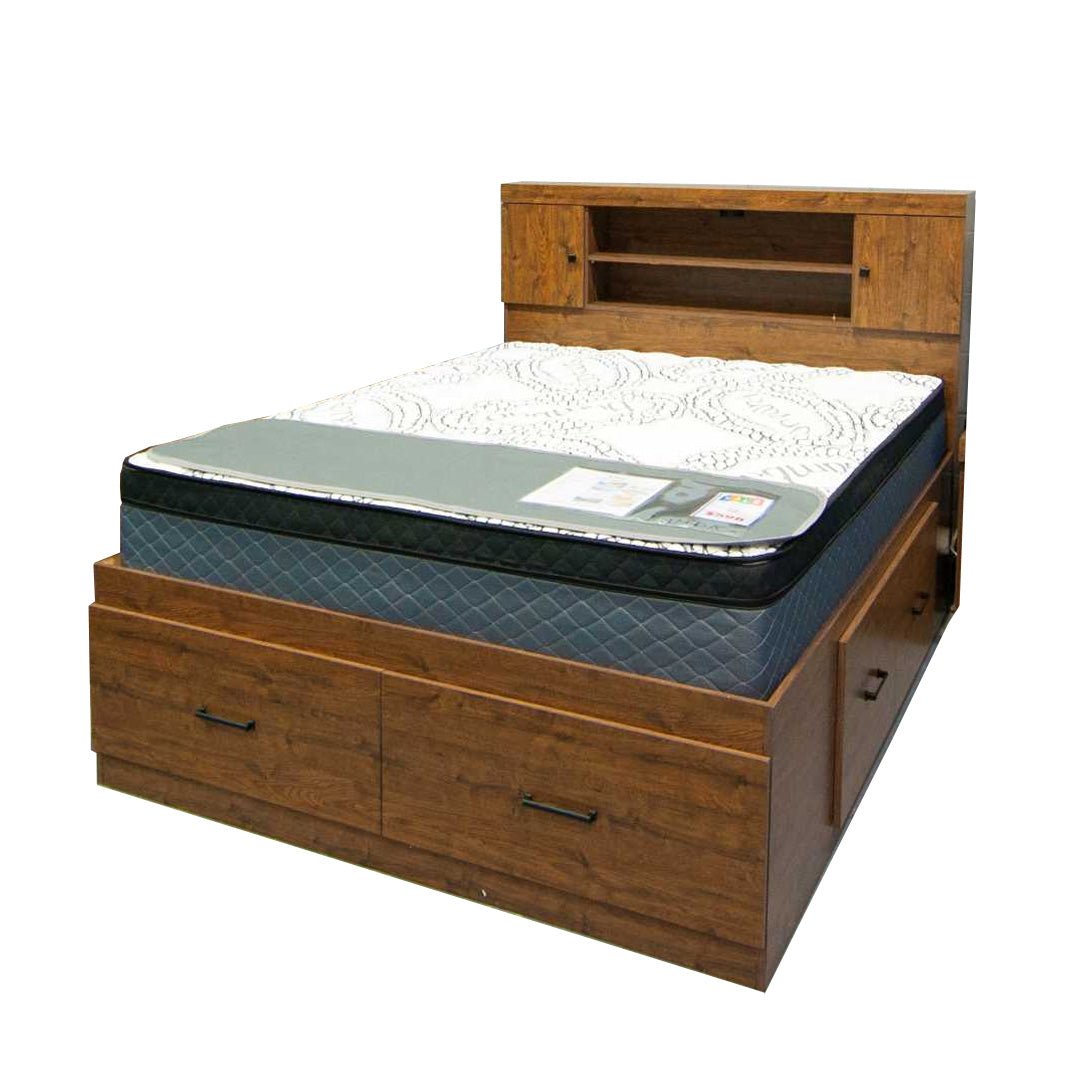 Fulton Heights Bed Storage Wooden Bed Frame With Drawers - Mattress Miracle