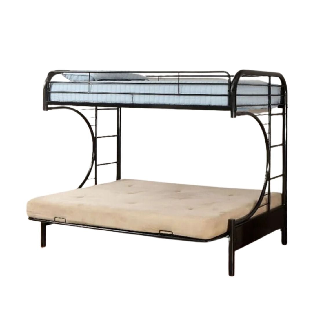 Futon Single Over Double Bunk Bed - Mattress Miracle