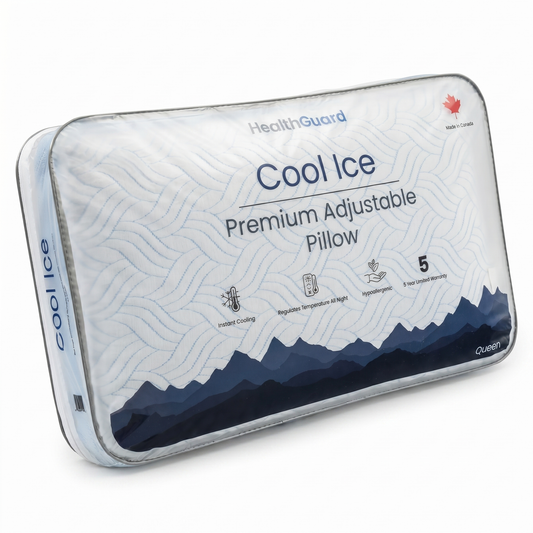Cool Ice Pillow | Cooling Gel Memory Foam | Hot Sleepers