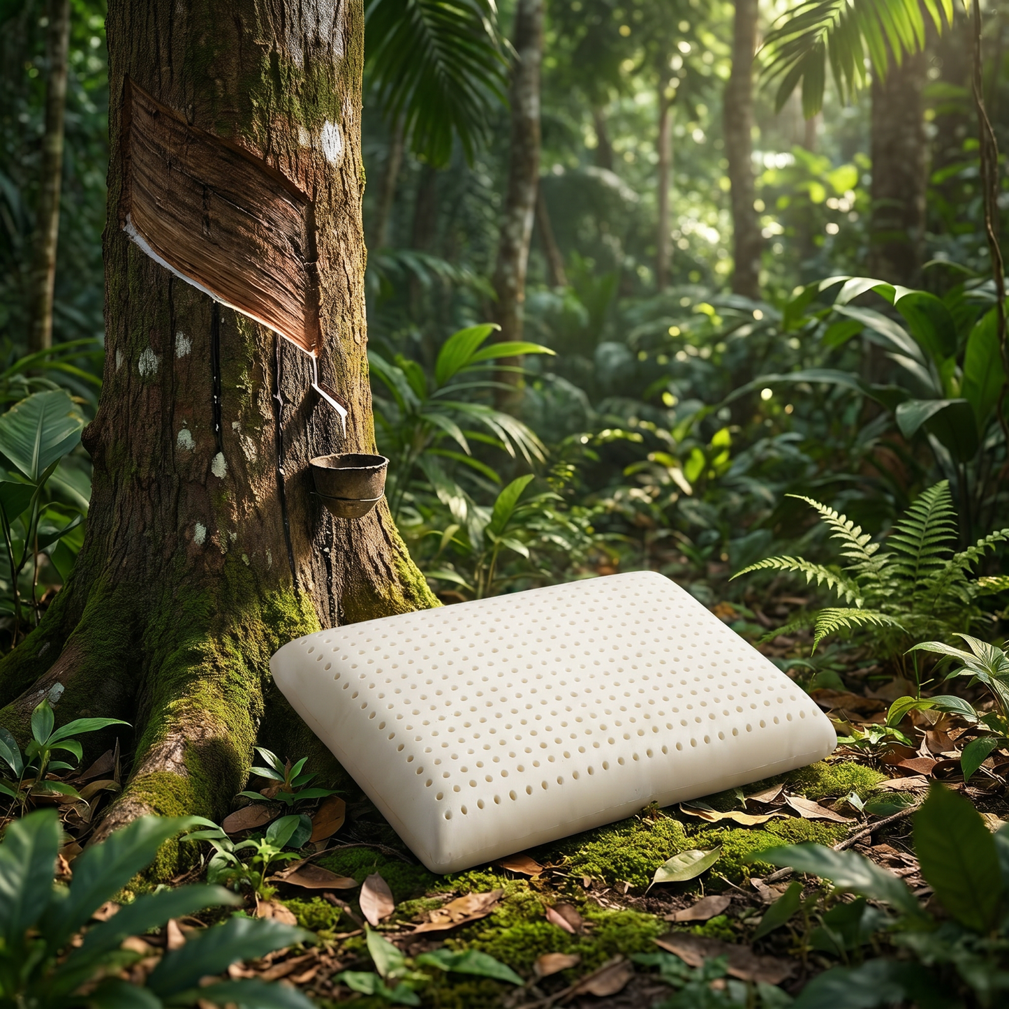 Hypoallergenic natural latex pillow that holds its shape - Mattress Miracle Brantford