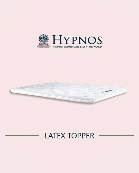 Hypnos natural latex mattress topper, two-sided design