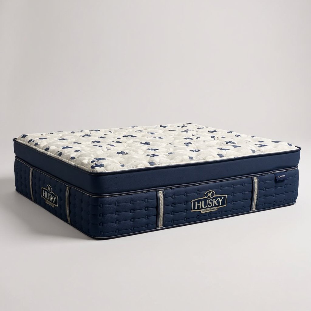 Lauren Euro Top Mattress | Copper Gel Cooling, side profile showing layer construction