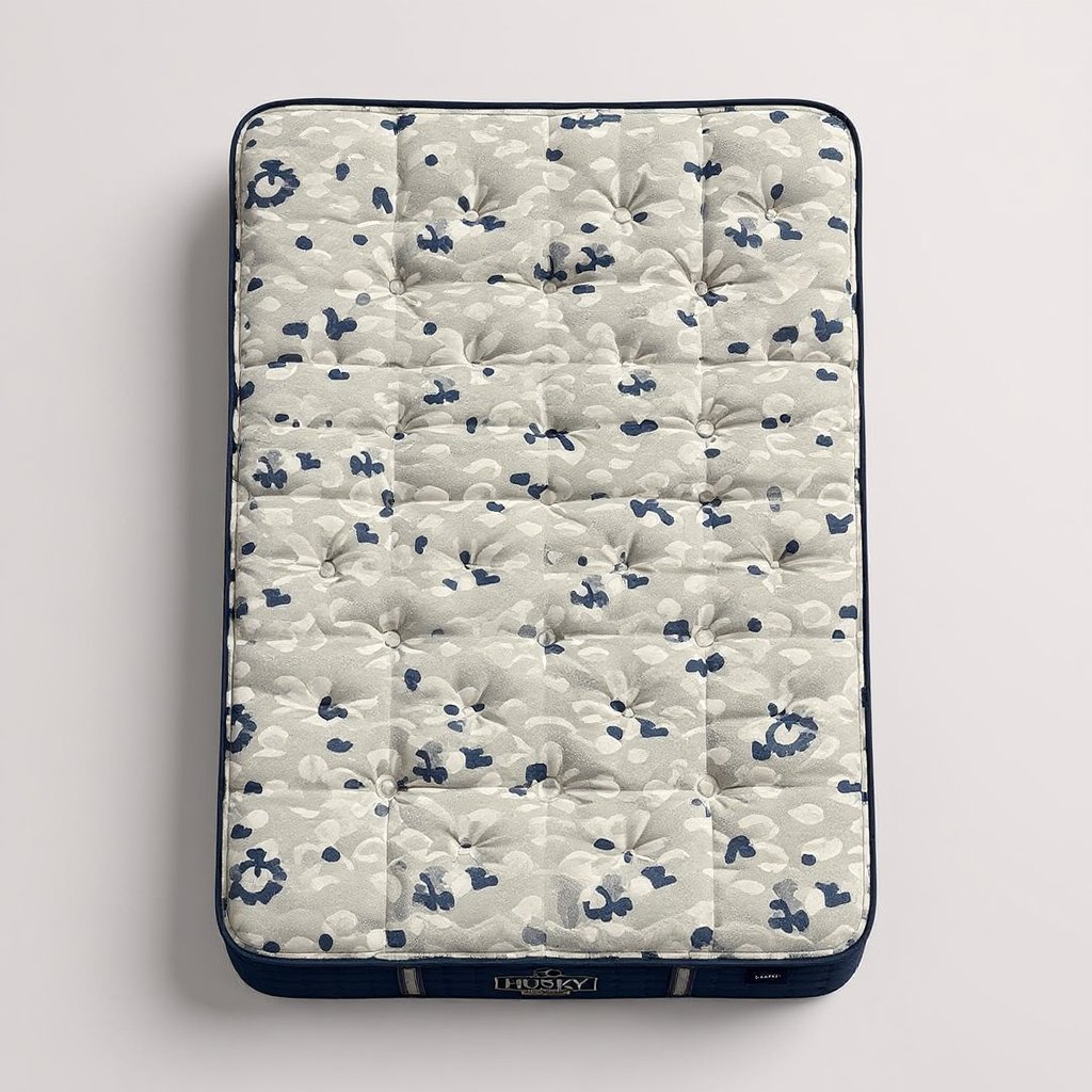 Lauren Euro Top Mattress | Copper Gel Cooling, top-down view of the quilted pillowtop