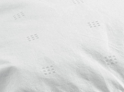 Nantes down duvet fabric weave detail - Mattress Miracle Brantford