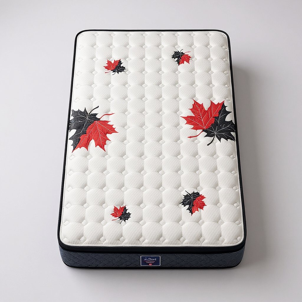 Orthopedic Spine Mattress | Firm Support Plush Top, top-down view of the quilted pillowtop